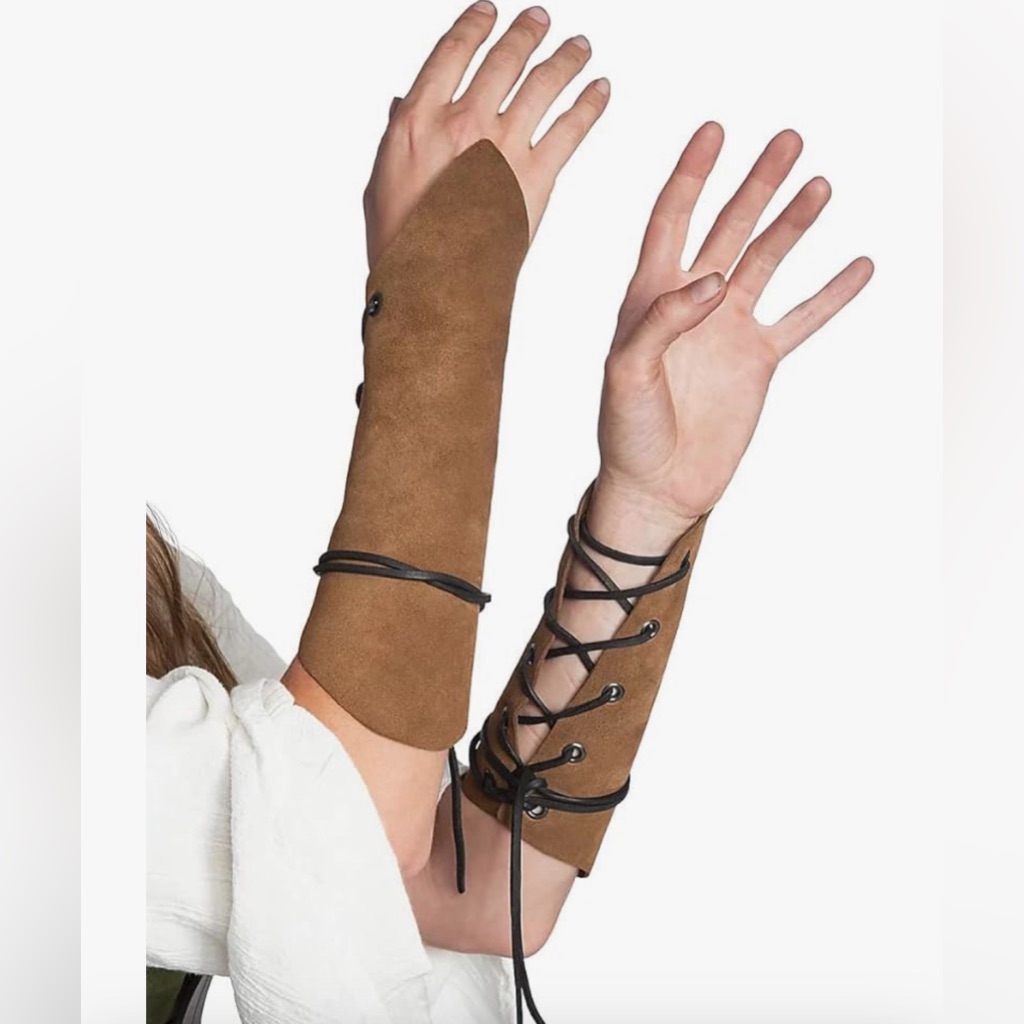 New Viking Arm Guards Gauntlet Wristband Wrist Armor Bracers Medieval Cosplay